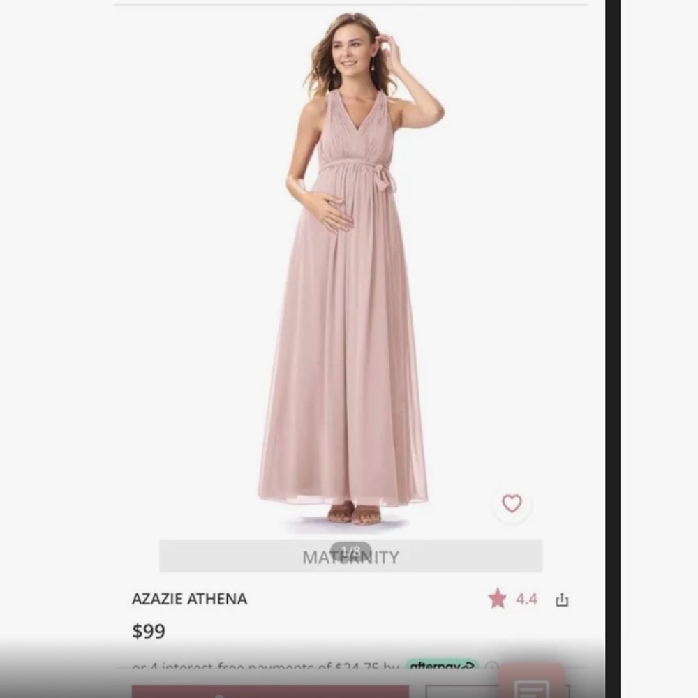 Azazie Athena Maternity bridesmaid dress in Agave